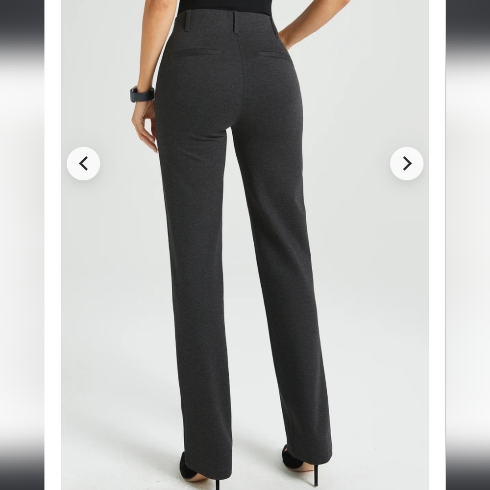 Betabrand Classic Dpyp Dress Pant Yoga Pant Charcoal Size Small — image 3 of 8